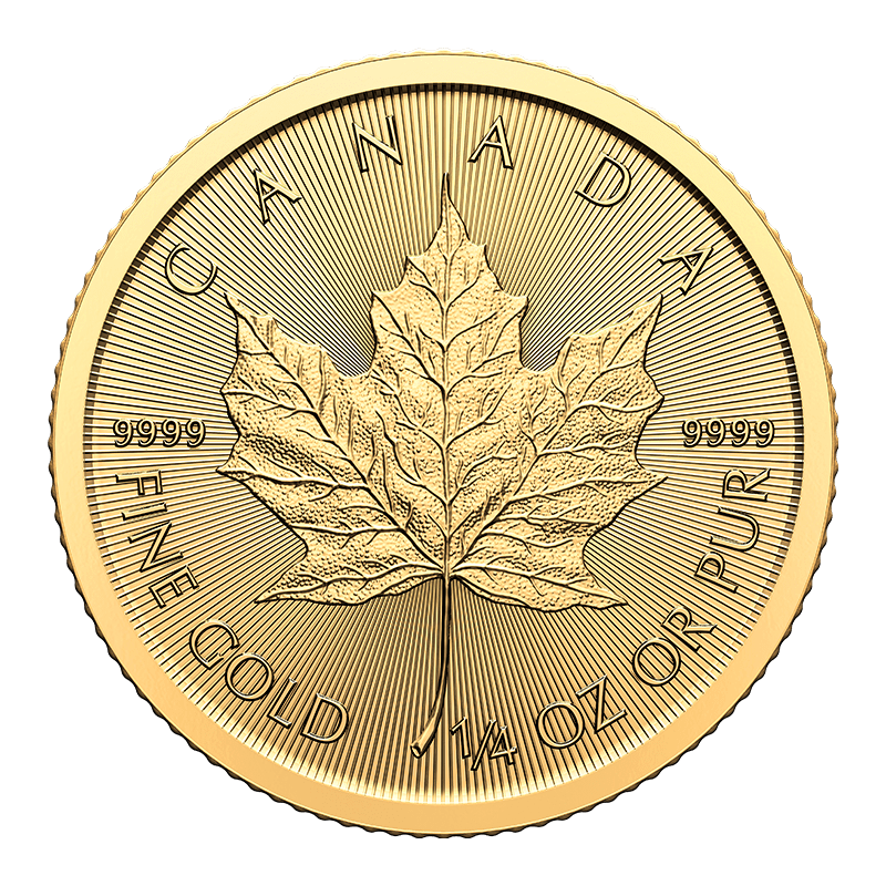 Image for 1/4 oz Gold Maple Leaf Coin (2024) from TD Precious Metals